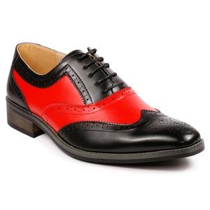 Metrocharm MC118 Black Men's Lace Up Oxford Shoe